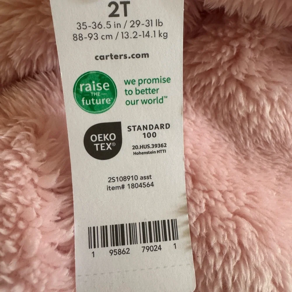 Carter's Soft Pink Fleece Hoodie